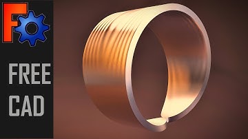 FreeCAD: Design a Ring with Sketch on Surface