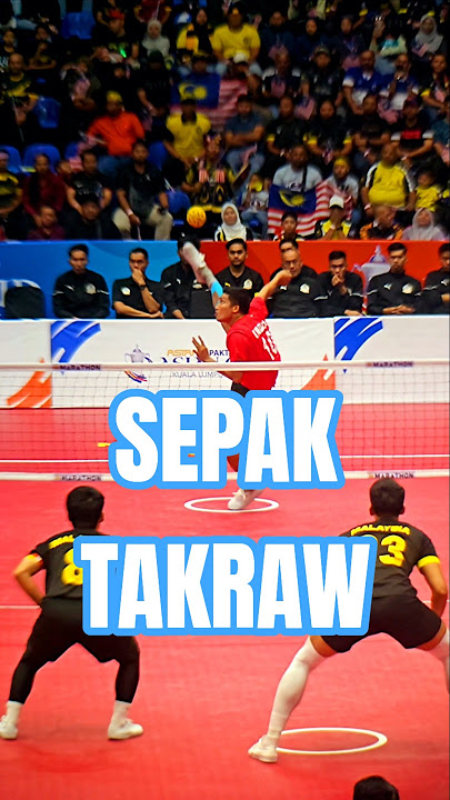Sepak Takraw Kick Volleyball Roll Spike Libas Malaysia vs Philippine Super Slow Motion