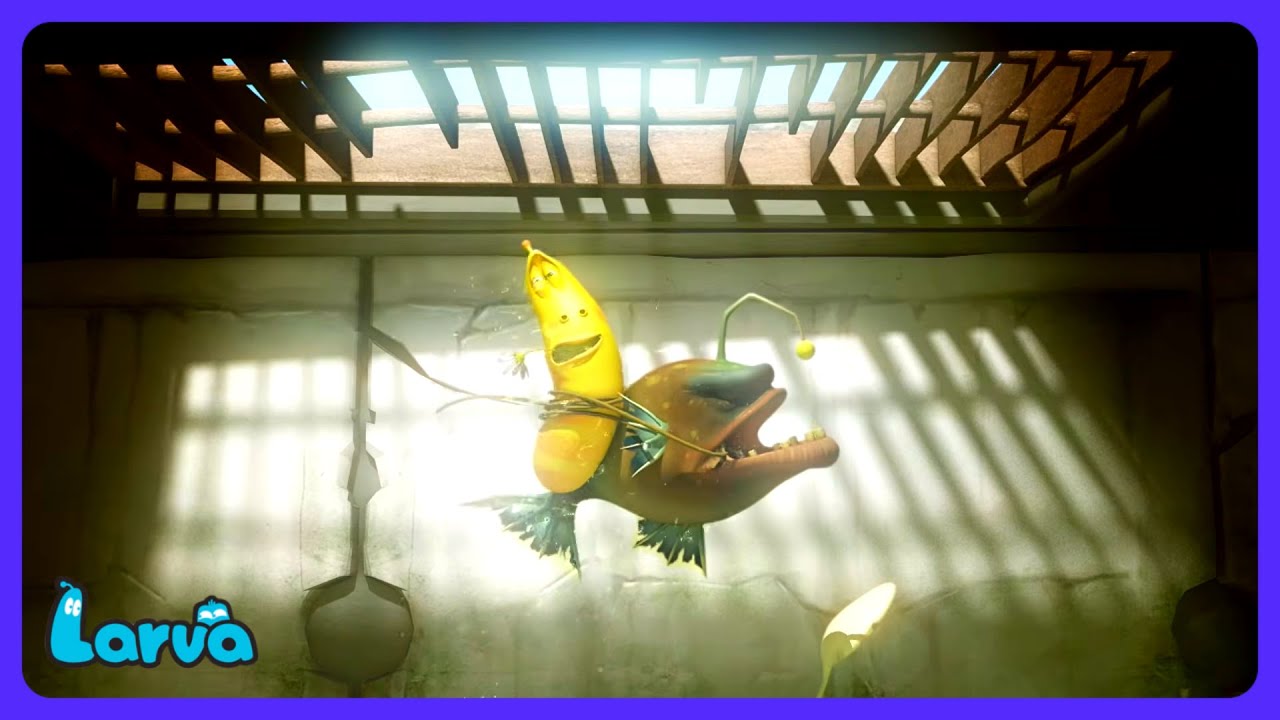 Larva - דייג נקניקיות בביוב! | WildBrain יְלָדִים | WildBrain יְלָדִים