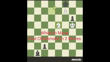 Chess Puzzle -7. White to Move,Find Checkmate in 2 Moves #chess #checkmatepuzzles #chessgame #puzzle