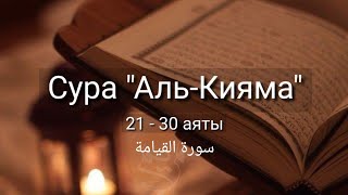 Выучите Коран наизусть | Каждый аят по 10 раз 🌼| Сура 75 "Аль-Кияма" (21-30 аяты)