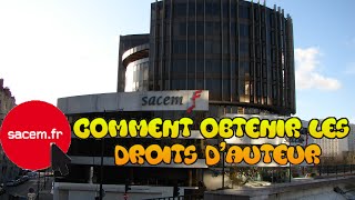 SACEM TUTO DROITS D'AUTEURS LEGALEMENT POUR DE LA MUSIC