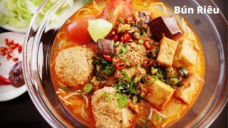Cách nấu BÚN RIÊU CẤP TỐC thơm ngon, nhanh gọn | Vietnamese Crab Noodle Soup | Mai Khôi