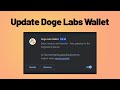 How to update your doge labs wallet