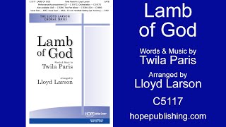 Lamb Of God - Twila Paris/Arr. Lloyd Larson
