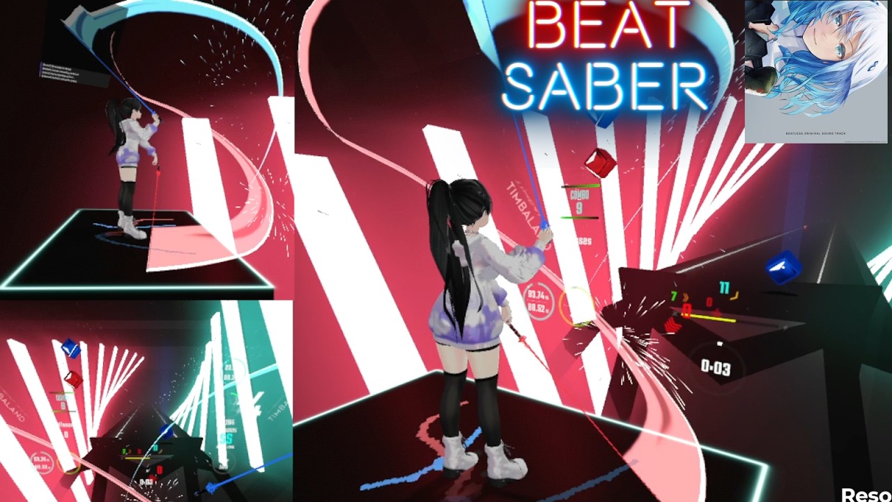 ビートセイバー】Resonator - Halca x kz(livetune)(アニメ『BEATLESS