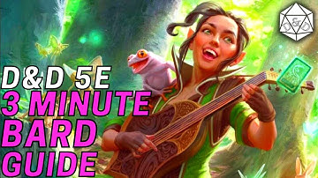 3 Minute Guide to the Bard Class | D&D 5e