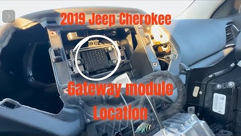 2019 Jeep Cherokee | Gateway module location | Autel IM608 12+8 adapter