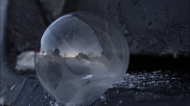 Freezing bubble timelapse