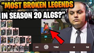 when TSM Raven COOKS UP the Legends Tier List after Season 20 Changes for ALGS! 🤔