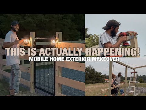 IT’S ALL COMING TOGETHER! DREAM MOBILE HOME EXTERIOR MAKEOVER | OLD MOBILE HOME PROJECTS | EP. 2 thumbnail