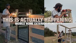 IT’S ALL COMING TOGETHER! DREAM MOBILE HOME EXTERIOR MAKEOVER | OLD MOBILE HOME PROJECTS | EP. 2
