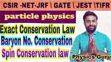L-9 #CSIR-NET #JRF #GATE 11 PARTICLE PHYSICS (Baryon no ,Isospin Conservation law),