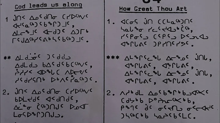 God leads us along in Inuktitut
