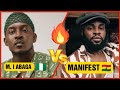 🔥🔥Chaiii!!!, M. I Abaga🇳🇬(THE GUY) 🆚 MANIFEST🇬🇭 (GOD MC) Rap battle, Who Won? Live your comments.