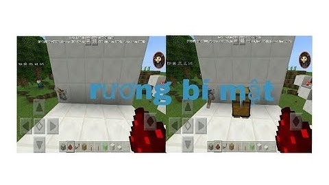 Cách làm rương bí mật trong minecraft pe!!