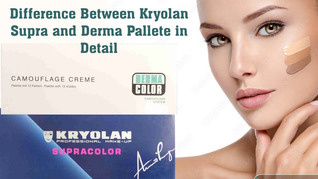 Kryolan 14 Color Digital Complexion Cream Foundation Palette