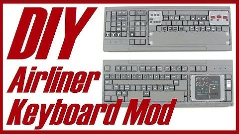 DIY Airliner Keyboard Mod for Flight Simulator