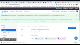 Setting Up Recurring Meetings in Zoom - Standardize Zoom Links for Classes