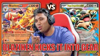 Dragapult EX Blaziken EX vs Prism Box | Pokemon TCG Tabletop Gameplay