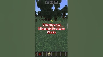 2 EASY MINECRAFT REDSTONE CLOCKS! #Minecraft #Minecraftbedrock #unstoppable #redstone #popular