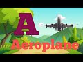 A for aeroplane B for balloon. ABCD English Alphabet abcd ..