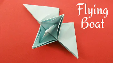 Flying Boat - DIY Origami Tutorial by Paper Folds - 681