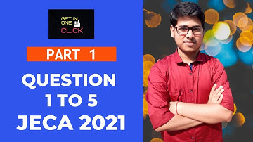 WB JECA 2021 math solution | Q1-Q5 (part 1)| JECA 2021 complete solution