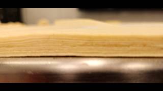 Laminating 2 x Book Folds Croissant Pastry Produce Yeast Based Bakery Products Laminating Using 2 Book Folds