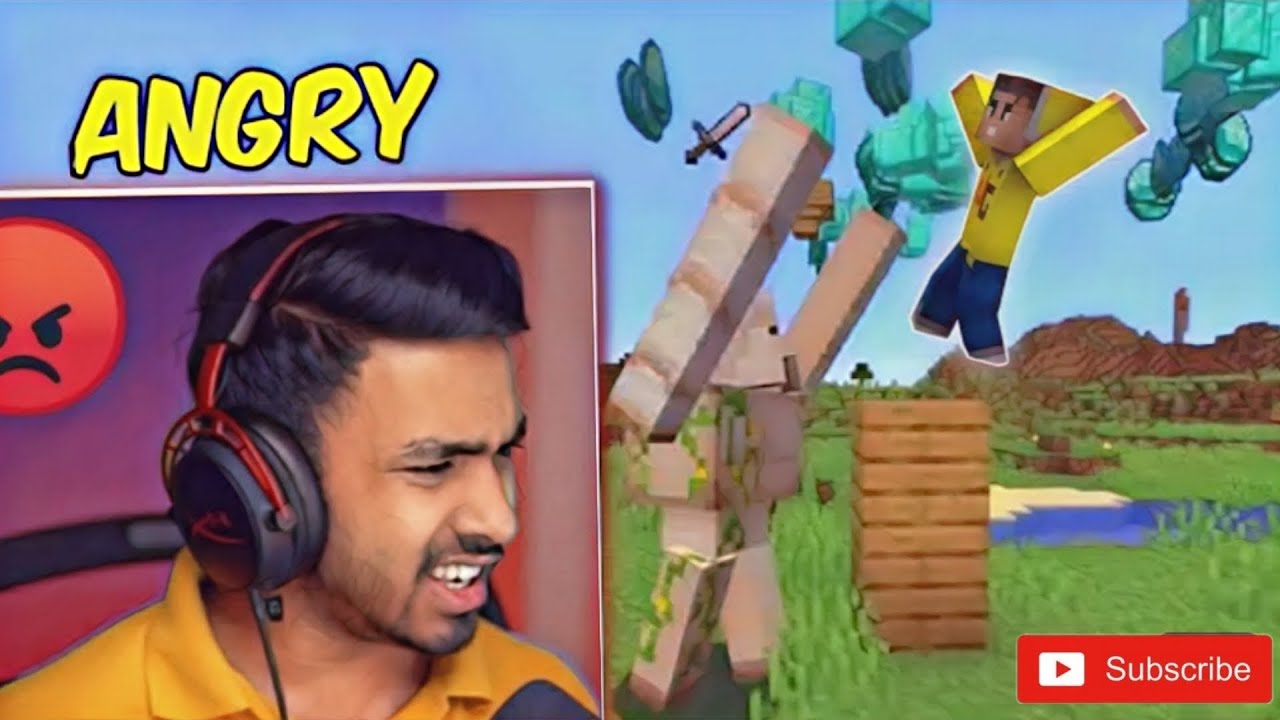 Youtuber Rage When Minecraft Youtubers Got Angry/Rage 🔴 😡 || #video #minecraft #viral ...