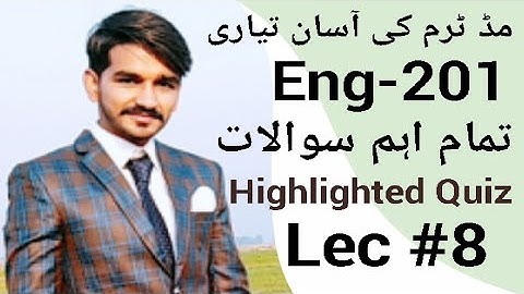 Eng201 lecture 8 ||VU short lectures by Amir||midterm preparation|CStudy With Amir| seven C