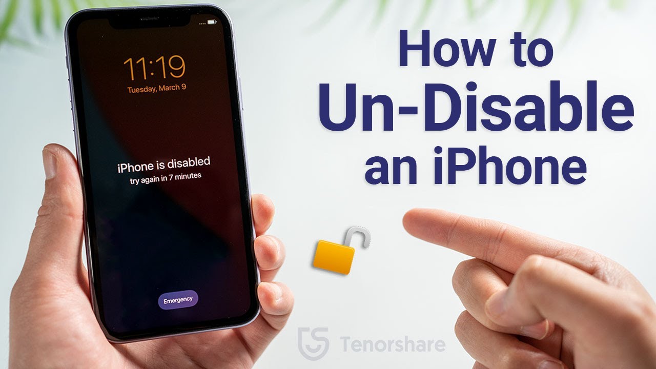 Can you unlock a disabled iPhone with a computer?