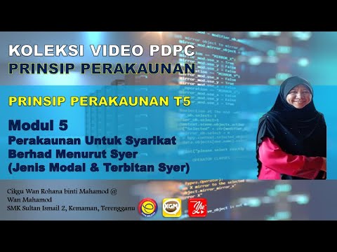 JENIS MODAL DAN TERBITAN SYER | MODUL 5 PERAKAUNAN UNTUK SYARIKAT BERHAD MENURUT SYER | SYER