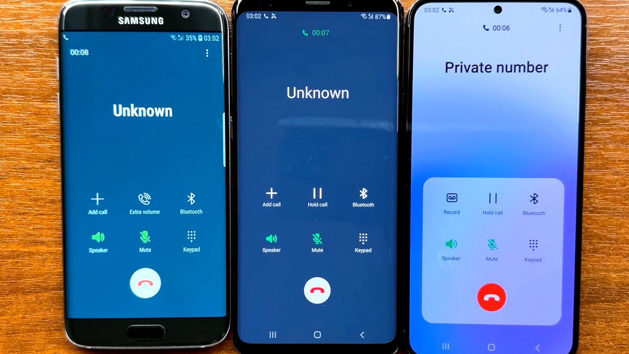 Samsung S7 Edge vs Samsung S9 Plus vs Samsung S23 Plus No Caller ID Incoming Calls Android 8, 10, 13