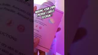 How I Print My Product Labels 🖨️ #productlaunches #cosmeticbusiness #labelingmachine