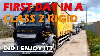 First Day in a HGV CLass 2  |  How did I get on?