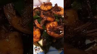     Prawns Fried cooking  srilanka shots Fried