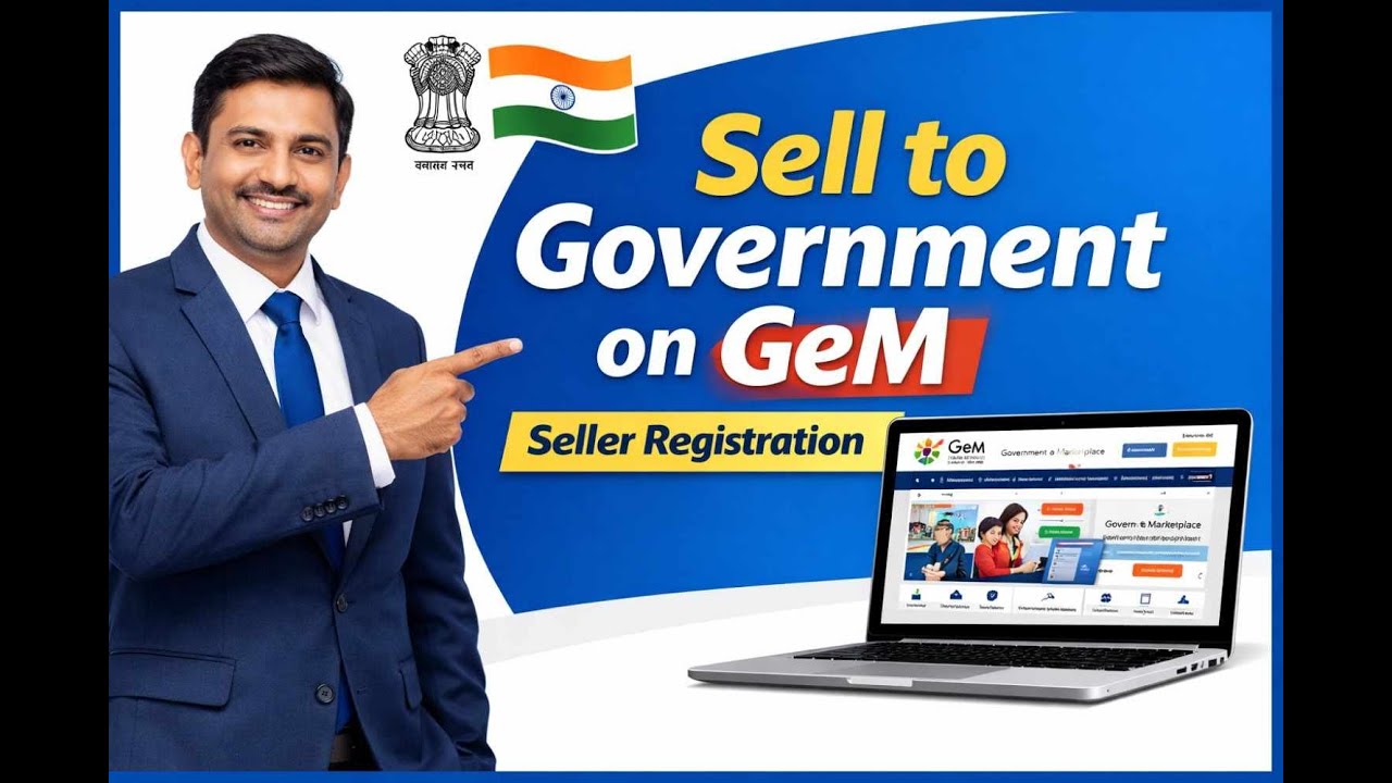 How to Register on GeM Portal as a Seller | Step-by-Step Guide for Businesses | GeM India