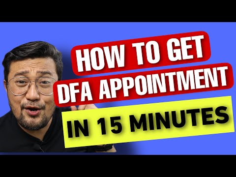 TIPS HOW TO GET DFA PASSPORT APPOINTMENT IN 15 MINUTES