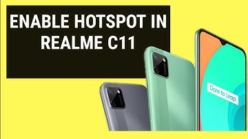 Realme C11 | How To Enable Hotspot In Realme C11