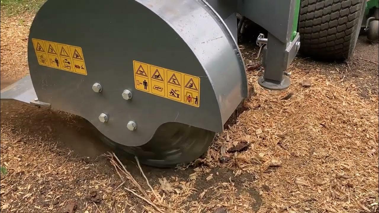 Beco 3 point hitch pto stump grinder attachment for compact tractors