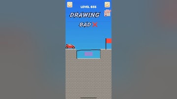 draw bridge puzzle game play level 655🚘 #gaming #drawing #Shorts