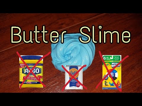 how to make butter slime without model magic