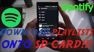 SPOTIFY | Changing default directory to SD card | 1080P