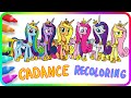 RECOLORING Princess Cadance As All Ponies. MY LITTLE PONY Coloring Pages. How to color MLP