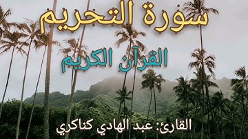سورة التحريم القرآن الكريم القارئ عبد الهادي كناكري