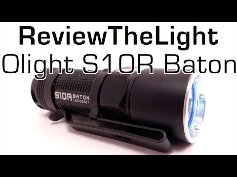 ReviewTheLight: Olight S10R Baton (Tiny, 400 Lumens, Magnetic Charging Dock!)