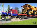 Truck vs Extreme Broken Road with Speed Bumps - Spintires: Mudrunner Gameplay #11
