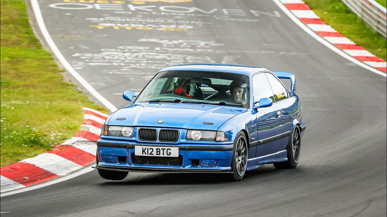 Flat out! Bmw e36 m3 s54 Nurburgring Nordschleife 7.50 BTG - YouTube