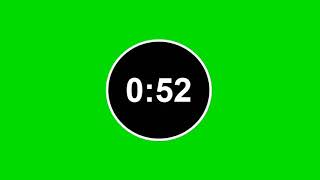 1 Minute Timer - Green Screen
